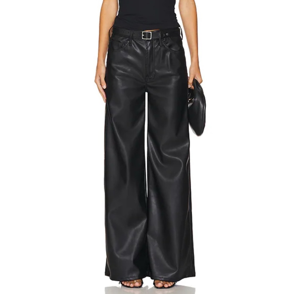 MOTHER The Undercover Black Wide-Leg Women's Pants size 27 NEW